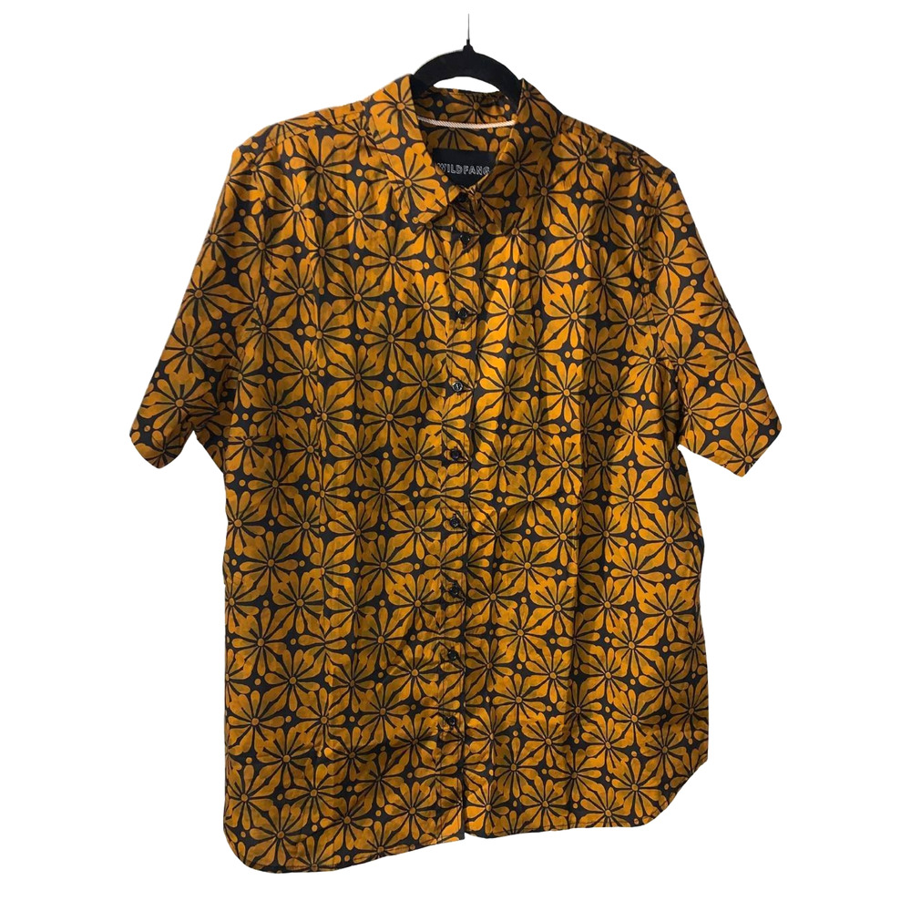 Wildfang Unisex The Essential Button Up Shirt Plus Size 1X NEW Cotton Floral